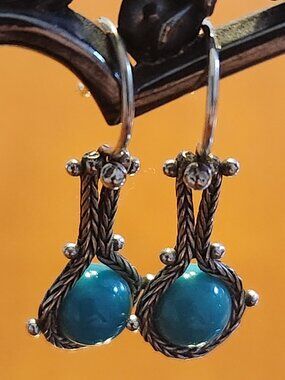 Silver Satellite Earrings